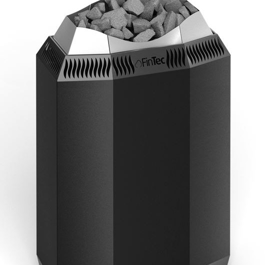 FinTec Elektro-Saunaofen KAJA schwarz pulverbeschichtet